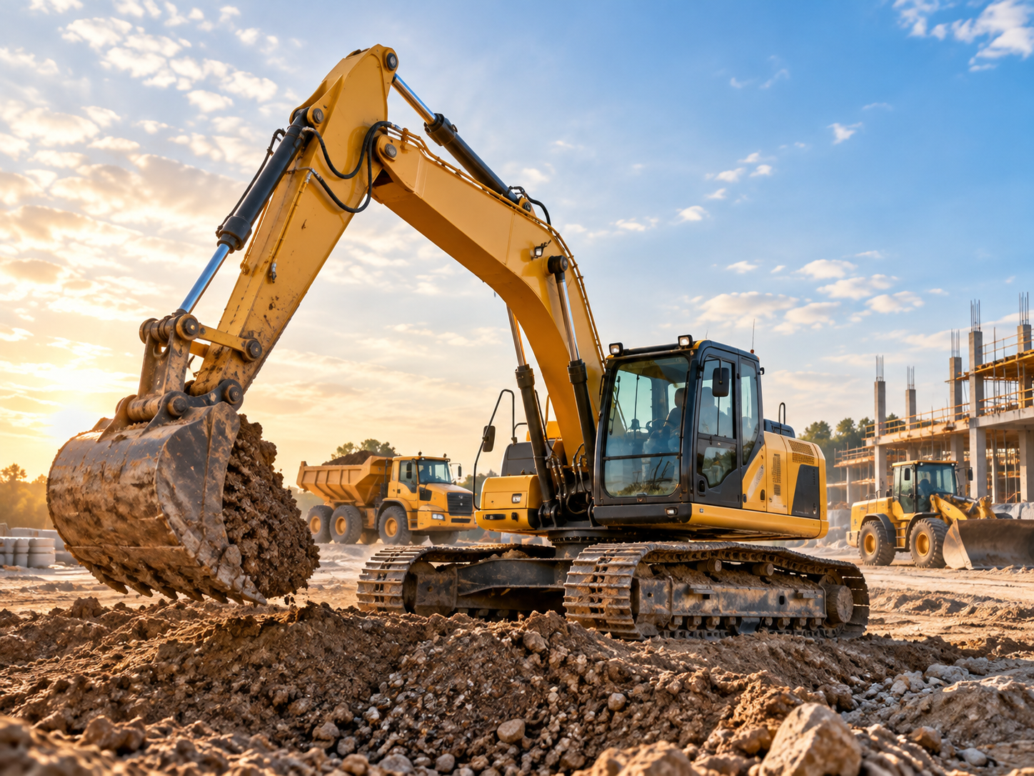 Excavator and construction machinery